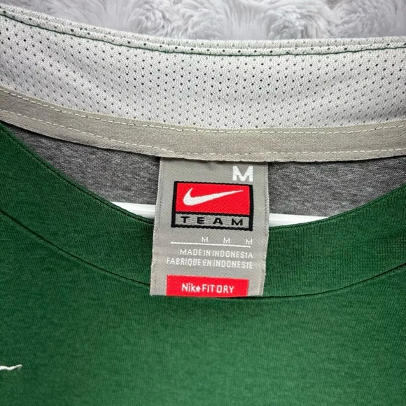 Michigan State Spartans Shirt Adult Medium  Green Swoosh Football Athletic Cut - Picture 7 of 16